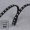 Joyería DIY cuerda de cuero remache de diamantes de imitación tira de terciopelo Corea del Sur punto dorado negro plateado cinturón de diamantes remache cinturón de terciopelo accesorios de ropa
