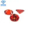 Zircônia Laranja Oval 2*3Mm~13*18Mm Pedra Preciosa Artificial em Forma de Ovo Laranja Colorido Fundo Pontiagudo Zircônia em Forma de Ovo