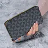 Billetera Larga Nueva para Mujer 2025 Casual con Hebilla Bolso de Mano para Mujer Elegante y a la Moda Múltiples Ranuras para Tarjetas Billetera Larga