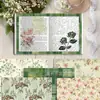 Ww211 Papel de Fundo com Padrão Retrô Material DIY Cultural e Criativo Decoração de Flor Rosa Retrô Papel de Fundo Dupla Face