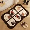 Estilo Dibujos Animados Baño Cuarto de Ducha Alfombra Absorbente para Piso Entrada de Puerta de Inodoro Puerta Principal Almohadilla Antideslizante para Pies Resistente a la Suciedad Fácil de Limpiar Felpudo