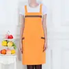 Uniformes de Trabalho para Supermercado Estilo Coreano Moderno Frutaria Restaurante Cyber Café Garçom Avental Publicitário com Logo Impresso e Bordado Personalização