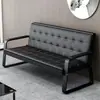 Asientos sencillos tipo banco, sofá para sala de espera de oficina, sofá de recepción, juego de mesa de centro, sofá para casa de alquiler, sofá de recepción de tres plazas