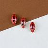 Nuevo 9*18mm ojo de caballo garra dorada turmalina taladro color degradado gema diy joyería piedra cristal joyería al por mayor