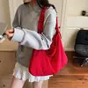 Bolso de Lona de Moda para Hombre, Bolso Simple Estilo Japonés tipo Bollo, Bolso de Hombro Versátil de Color Sólido para Mujer, Nuevo Bolso Cruzado de Gran Capacidad Tendencia