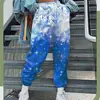 Pantalones Europeos y Americanos Transfronterizos para Mujer Otoño e Invierno Nuevos Pantalones Deportivos Holgados de Fitness con Estampado Navideño Europeo y Americano