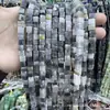 Cuentas Cuadradas Naturales Cristal Ágata Piedra Cuentas Sueltas Cuadrado de Ángulo Recto Cuentas Cubo de Azúcar Accesorios para Joyería DIY
