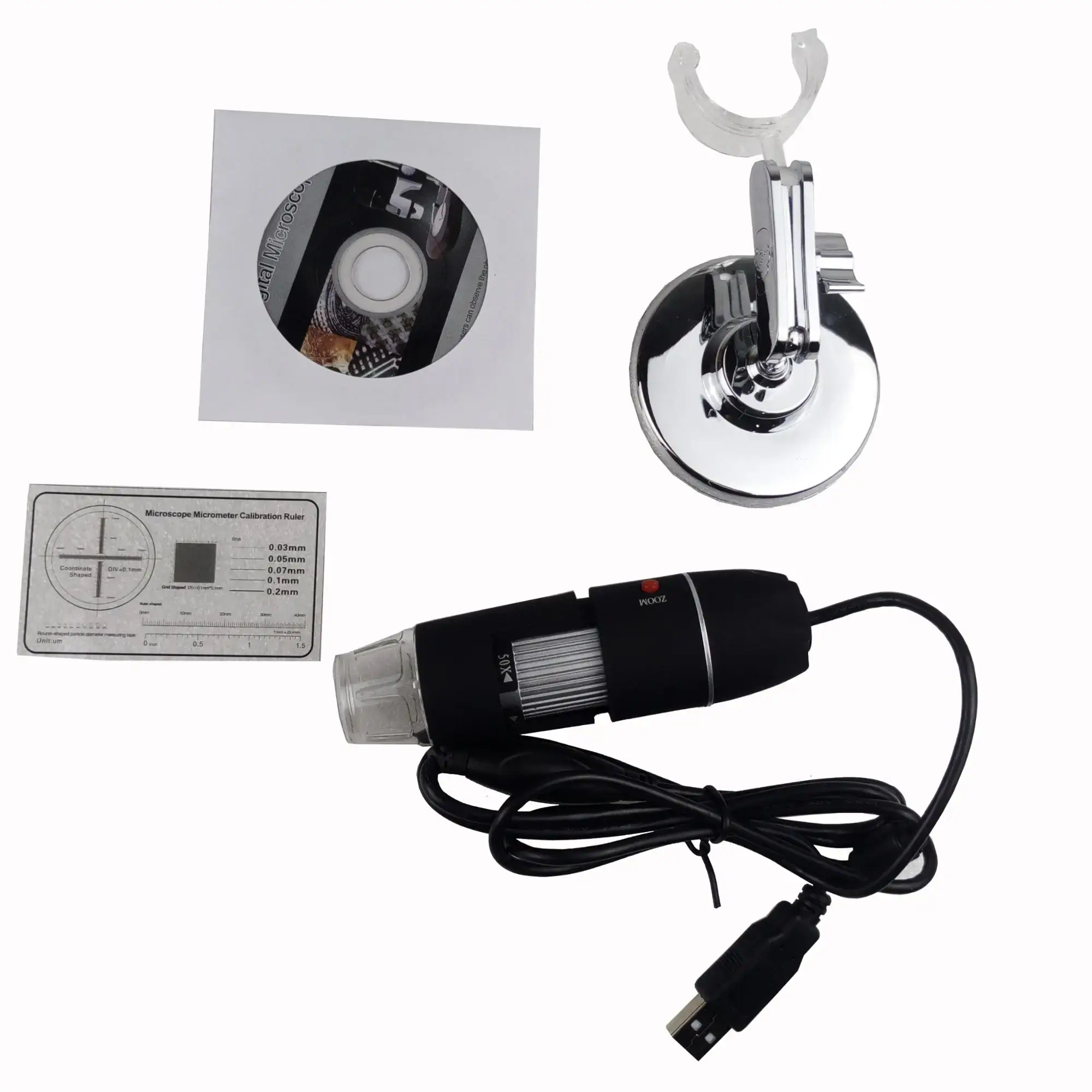 8LED Light Portable USB 500x Digital Microscope