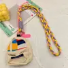 Funda de Teléfono Color Dopamina con Correa Cruzada Ajustable, Bolsa Portátil de Almacenamiento con Colgante, Cordón Multifuncional Anti-Pérdida para Mujeres