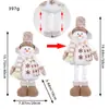 Una Variedad de Muñecos Navideños de Pie Retráctiles, Muñeco de Nieve Ciervo Navideño para Ventana de Hotel, Adornos Decorativos