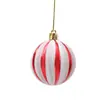 Venta al por mayor transfronteriza de bolas de plástico pintadas y electrochapadas de Navidad 6cm Bolas de calabaza Decoraciones colgantes para árbol de Navidad Bolas coloridas