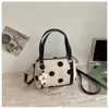Bolsa de Mão de Bolinhas Nicho Estilo Coreano Feminina Novo Design Estiloso Bolsa Almofada Alta Aparência Bolsa de Ombro Único Transversal para o Trabalho