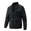Chaqueta de Negocios para Hombre con Cuello Alto Transfronteriza 2026 Chaqueta de Béisbol Delgada Casual Ropa para Hombre de Comercio Exterior de Moda