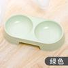 Tigela Dupla Oval para Pet Cor Macaron Estilo Simples Tigela para Cachorro Tigela para Pet Barata Ecológica Tigela de 8 Palavras