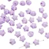 11X11Mm Acrílico Color Sólido Cuentas de Estrella Producción DIY Pulsera Collar Colgante Joyería Accesorios Decorativos Material