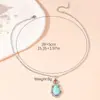 Brincos de turquesa europeus e americanos novos brincos de franja gota d'água boêmios terno de joias retrô geométrico