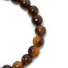 Jinghui Accesorios para Joyería DIY Pulsera Cuentas Sueltas Pulsera de Ojo de Tigre Amarillo Natural 6-8mm Redondas Material para Joyería Semi-Terminado