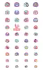 Nuevos stickers de uñas impermeables autoadhesivos para niños, stickers completos, divertidos stickers de uñas de sirena de dibujos animados, venta al por mayor de stickers de uñas