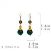 Pendientes Artísticos Retro Asimétricos de Corazón de Joyería Vintage de Segunda Mano Pendientes Trendy Coloridos de Perla de Vidrio Resistentes