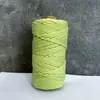 En Stock Cuerda de Algodón de Colores de 3 mm de Tres Hilos Cuerda Pura de Algodón para Tejido de Tapicería Rollos de 100.1 m de Cuerda para Manualidades Hechas a Mano