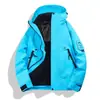 Chamarra cortavientos impermeable tres en uno estilo Luotuo para exteriores para mujer, abrigo de trabajo para empresa para hombre, LOGOTIPO personalizado