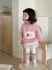 Ropa de Otoño para Niños 2026 Nuevo Estilo Coreano Ropa para Niños Sudadera con Parches para Niñas Conjunto de Leggings Conjunto de Otoño para Bebé