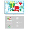 Decoração de Natal adesivos transfronteiriços janela adesivos de vidro Papai Noel alce cena layout cor adesivos eletrostáticos