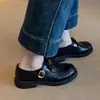 Zapatos Mocasines con Tacón Oculto de Flor de Camelia 2026 para Mujer, Zapatos de Cuero de Moda Retro para Viajar, Zapatos Individuales Versátiles de Suela Gruesa