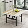 Mesa Plegable, Mesa de Comedor Sencilla para Viviendas de Alquiler, Mesa de Comedor para el Hogar, Mesa Baja Cuadrada para Exteriores, Mesa de Piso, Mesa Pequeña para Montaje de Puesto