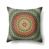 Funda de almohada de poliéster estilo folk bohemio nórdico decoración de coche impresión para el hogar funda de almohada de noche QTH23
