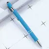 Bolígrafo de Metal Press Bolígrafo de Aluminio Bolígrafo Meiji Bolígrafo Táctil Capacitivo Bolígrafo para Pantalla Táctil de Escritura Bolígrafo de Regalo con Impresión de LOGOTIPO