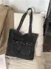 Bolsa de Ombro Jeans Grande Capacidade Simples Transfronteiriça 2026 Verão Nova Cor Sólida Casual Tote para Mulheres