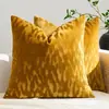 Estilo Minimalista Nórdico Padrão Ondulado Cor Sólida Veludo Flor Cortada Capa de Almofada Amazon Capa de Almofada de Veludo Frete Internacional