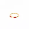Venta transfronteriza plata S925 piedra verde temperamento europeo y americano moda simple retro personalidad geométrico anillo de pareja japonés y coreano