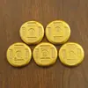 Nuevos Monedas de Oro de Fortuna y Longevidad Riqueza Oro Arena Pastel de Oro Cinco Emperadores Adornos Regalos para Inauguración de Casa Umbral