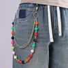 Cadena de Pantalón de Moda Cubo de Queso Colorido Doble Capa Tendencia Cadena de Mezclilla Cadena de Color Bloqueo de Color Cadena de Cintura M&M Cadena de Pantalón Hip-Hop