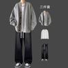 Trajes de Hombre para Primavera y Otoño, Varios Estilos de Conjuntos de Manga Larga, Estilos Delgados Combinados con Jeans, Trajes Casuales de Tres Piezas para Hombre, Ropa Casual Ligera y Madura