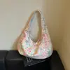 Bolsa de tela tipo tote versátil, ligera, fresca y elegante, 2026, nuevo diseño de cuadros, gran capacidad, para llevar debajo del brazo o al hombro