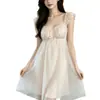 Lingerie sexy feminina 2026 novo modelo de verão com bojo, renda, tule doce, camisola estilo princesa