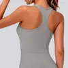 Chaleco Deportivo de Color Sólido Cepillado con Espalda Cruzada Transfronterizo para Mujer, Ajustado, de Secado Rápido, Casual, para Correr, Fitness, Ropa de Yoga