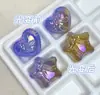 Tiras Coloridas Banhadas a UV Gel Mudam de Cor Estrela de Cinco Pontas Coração/Corrente de Celular DIY Chaveiro Contas Soltas Acessórios Atacado Material