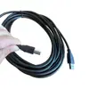 Cabo de Impressão USB 2.0 Conexão Macho a Macho B Cabo de Conexão para Impressora Todo em Cobre Preto com Anel Magnético Cabo de Dados de Alta Velocidade