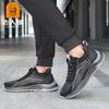 Zapatillas Deportivas para Hombre Mayor, Zapatos de Malla Otoñales, Zapatillas Antideslizantes para Caminar, Zapatos de Malla Cálidos Casuales con Forro de Felpa 18868