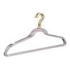 Percha transparente estilo Ins para chica, con purpurina acrílica, polvo dorado y cristales, para tienda de ropa.