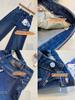 Jeans de Moda Retro de Alta Calidad Elásticos en Cuatro Direcciones de Cintura Alta Pierna Recta Estrecha Pierna Ancha para Mujer, Nuevo Estilo Otoño e Invierno