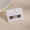 Pendientes Huecos Geométricos Versátiles de Moda Transfronteriza Pendientes de Acero Inoxidable con Forma de Mariposa y Corazón Estilo Retro Ins Europeo y Americano