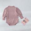 [Liquidação Relâmpago] Macacão Infantil Manga Bufante Estilo Coreano Roupa Infantil Estilo Primavera Macacão para Bebê Macacão para Bebê Menina