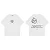 Camiseta Informal de Marca Trendy de Manga Corta con Piedras Transfronterizas para Parejas Versátil Estilo Retro Americano Corte Holgado Unisex de Media Manga