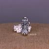 Pie de plata 999 Ruyi dinero valiente fortuna cuentas cuerda accesorios hechos a mano diy joyería de plata materiales de joyería hechos a mano texto jugar