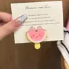Lindo Creativo Fruta Helado Paleta Pinza para el Cabello para Niñas Cabello Rebelde Pinza de Pato Divertida Dibujo Animado Versátil Celebridad de Internet Pinza Lateral